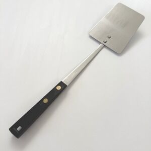 Vintage Stainless Steel Burger Turner Spatula Japan Black Handle Kitchen